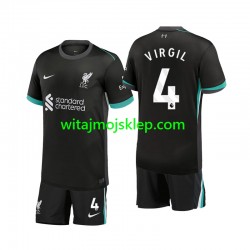 Koszulka Liverpool Virgil 4 Dziecięca Stroje Wyjazdowe 2024-2025 Krótkie Rękawy