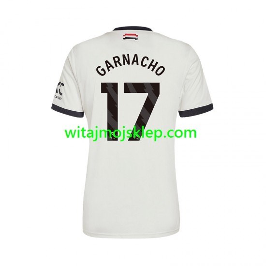 Koszulka Manchester United GARNACHO 17 Męska Trzeci Strój 2024-2025 Krótkie Rękawy
