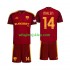Koszulka AS Roma Donyell Malen 14 Dziecięca Stroje Domowe 2026-2027 Krótkie Rękawy