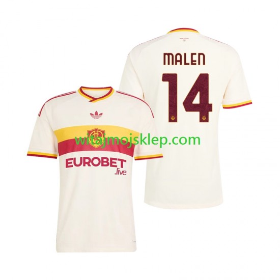 Koszulka AS Roma Donyell Malen 14 Męska Stroje Wyjazdowe 2026-2027 Krótkie Rękawy