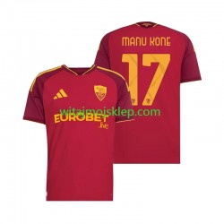 Koszulka AS Roma Manu Kone 17 Męska Stroje Domowe 2026-2027 Krótkie Rękawy Koszulka AS Roma Manu Kone 17 Męska Stroje Domowe 2026-2027 Krótkie Rękawy