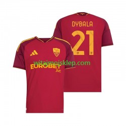 Koszulka AS Roma Paulo Dybala 21 Męska Stroje Domowe 2026-2027 Krótkie Rękawy