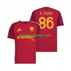 Koszulka AS Roma Rodrigo Mora 86 Męska Stroje Domowe 2026-2027 Krótkie Rękawy