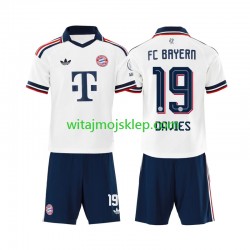 Koszulka Bayern Monachium Alphonso Davies 19 Dziecięca Stroje Wyjazdowe 2026-2027 Krótkie Rękawy