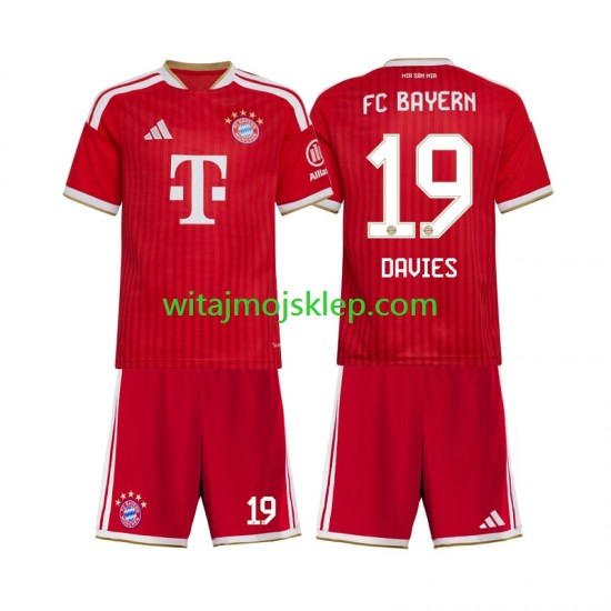 Koszulka Bayern Monachium Alphonso Davies 19 Dziecięca Stroje Domowe 2026-2027 Krótkie Rękawy
