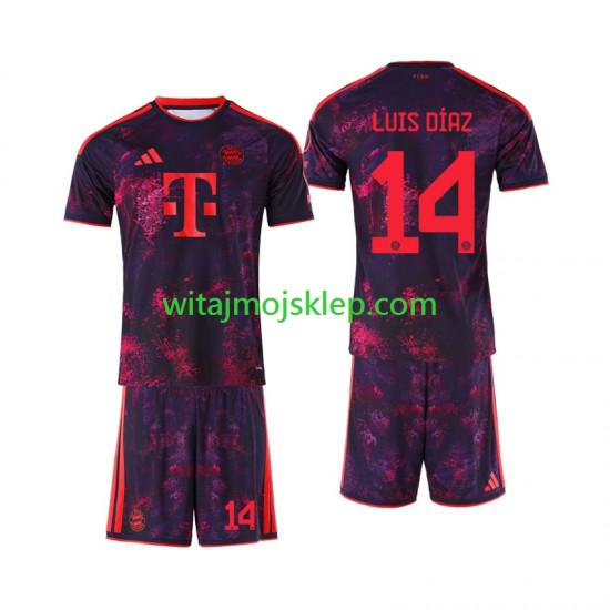 Koszulka Bayern Monachium Luis Diaz 14 Dziecięca Trzeci Strój 2026-2027 Krótkie Rękawy
