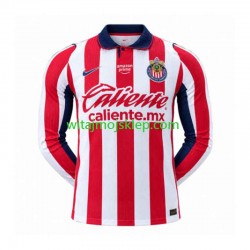 Koszulka CD Guadalajara Męska Stroje Domowe 2026-2027 Długie Rękawy Koszulka CD Guadalajara Męska Stroje Domowe 2026-2027 Długie Rękawy