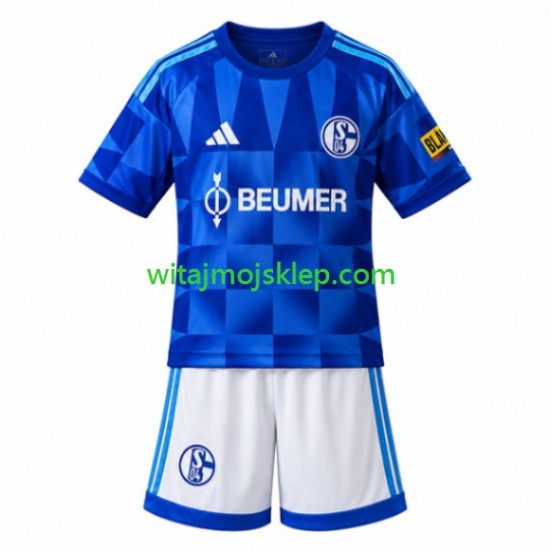 Koszulka FC Schalke 04 Dziecięca Stroje Domowe 2026-2027 Krótkie Rękawy