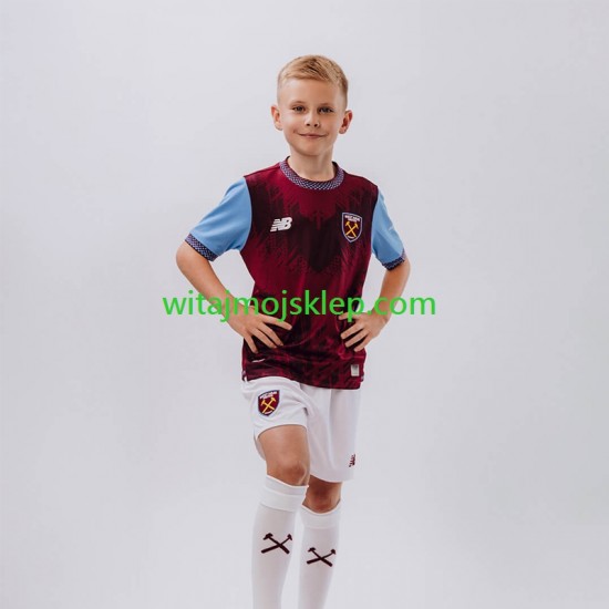 Koszulka West Ham United Dziecięca Stroje Domowe 2026-2027 Krótkie Rękawy