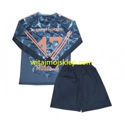 Koszulka Bayern Monachium Musiala 42 Dziecięca Stroje Wyjazdowe 2024-2025 Długie Rękawy