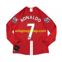 Koszulka Manchester United Cristiano Ronaldo 7 2007 Retro Męska Stroje Domowe Długie Rękawy