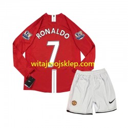 Koszulka Manchester United Cristiano Ronaldo 7 2007 Retro Dziecięca Stroje Domowe Długie Rękawy