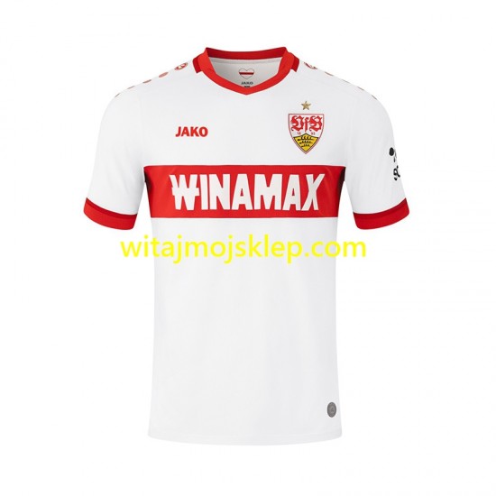 Koszulka VfB Stuttgart Męska Stroje Domowe 2024-2025 Krótkie Rękawy
