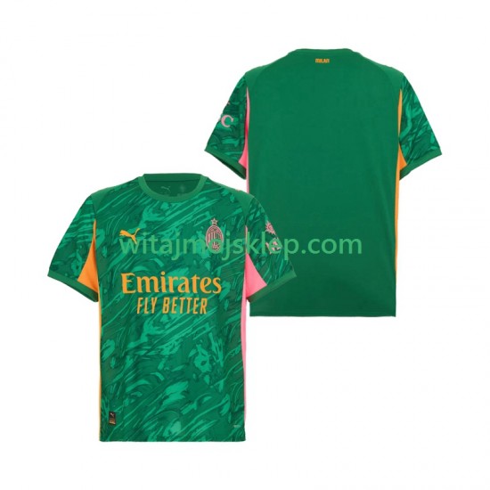Koszulka AC Milan Bramkarskie Męska Stroje Wyjazdowe 2025-2026 Krótkie Rękawy