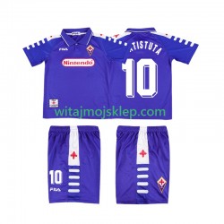 Koszulka Fiorentina RUICOSTA 10 Retro Dziecięca Stroje Domowe 1998 1999 Krótkie Rękawy