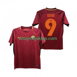 Koszulka AS Roma DZEKO 9 2017-2018 Retro Męska Stroje Domowe Krótkie Rękawy