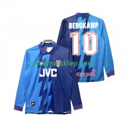 Koszulka Arsenal Bergkamp 10 1995 1996 Retro Męska Stroje Wyjazdowe Długie Rękawy