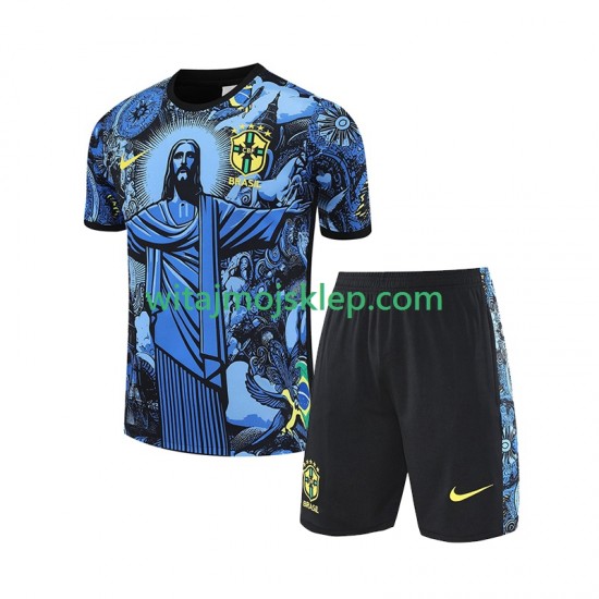 Reprezentacja Brazylii JESUS Football Shirts Dziecięca Stroje Domowe 2024-2025 Krótkie Rękawy