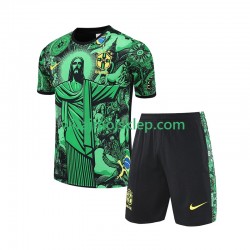 Reprezentacja Brazylii JESUS Special Football Shirts Dziecięca Stroje Domowe 2024-2025 Krótkie Rękawy