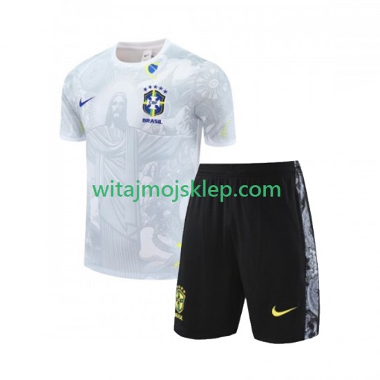 Reprezentacja Brazylii Special JESUS Football Shirts Dziecięca Stroje Domowe 2024-2025 Krótkie Rękawy