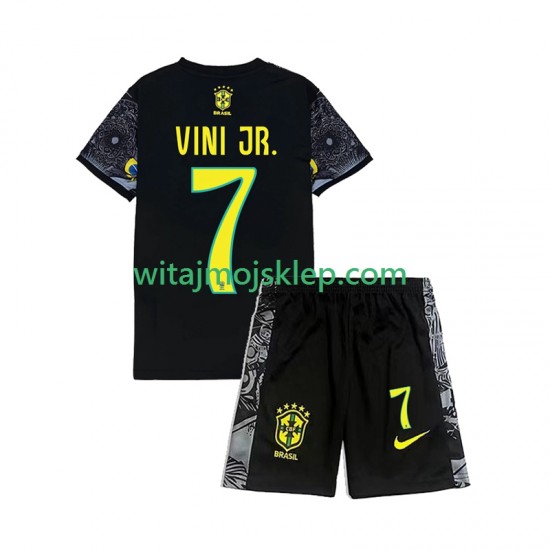Reprezentacja Brazylii Vinicius Junior 7 Cheist the Redeemer Football Shirts Dziecięca Stroje Domowe 2024 Krótkie Rękawy