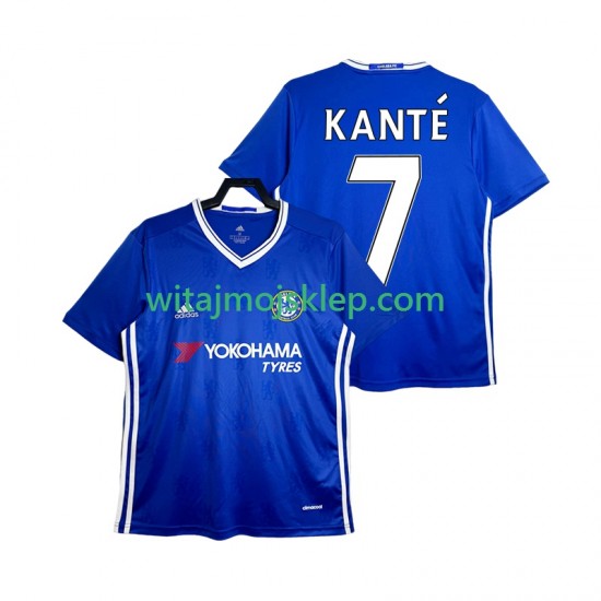 Koszulka Chelsea KANTE 7 2016-2017 Retro Męska Stroje Domowe Krótkie Rękawy