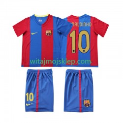 Koszulka FC Barcelona RONALDINHO 10 2007 Retro Dziecięca Stroje Domowe 2006 Krótkie Rękawy