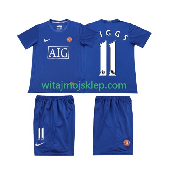 Koszulka Manchester United GIGGS 11 Retro Dziecięca Stroje Wyjazdowe 2008 Krótkie Rękawy