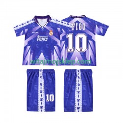 Koszulka Real Madryt FIGO 10 1996-1997 Retro Dziecięca Stroje Wyjazdowe Krótkie Rękawy