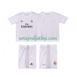 Koszulka Real Madryt 2015 2016 Retro Dziecięca Stroje Domowe Krótkie Rękawy