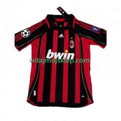 Koszulka AC Milan KAKA 8 2007 Retro Męska Stroje Domowe 2006 Krótkie Rękawy