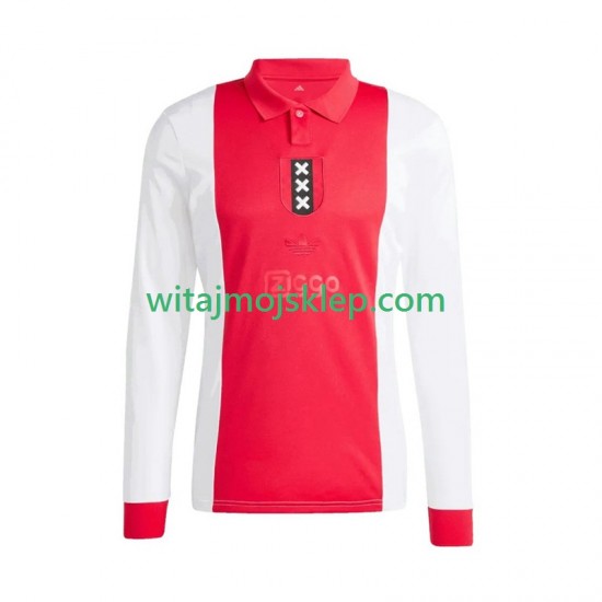 Koszulka AFC Ajax Anniversary Męska Stroje Domowe 2024-2025 Długie Rękawy