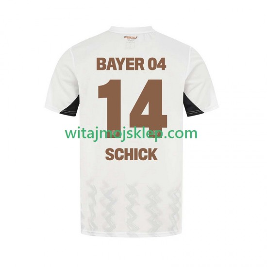 Koszulka Bayer 04 Leverkusen Patrik Schick 14 Męska Stroje Wyjazdowe 2024-2025 Krótkie Rękawy