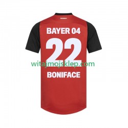Koszulka Bayer 04 Leverkusen Victor Boniface 22 Męska Stroje Domowe 2024-2025 Krótkie Rękawy