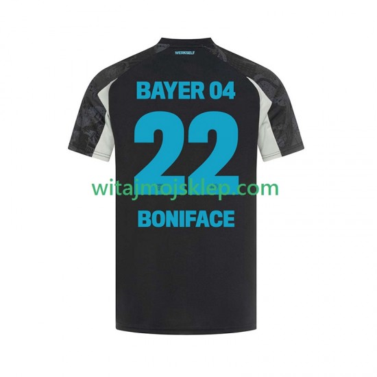 Koszulka Bayer 04 Leverkusen Victor Boniface 22 Męska Trzeci Strój 2024-2025 Krótkie Rękawy