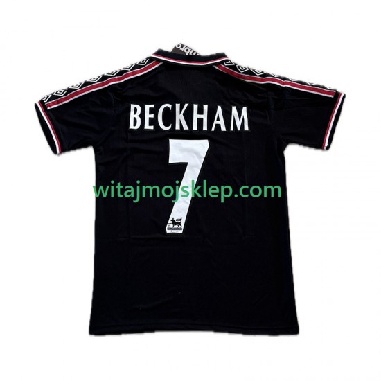Koszulka Manchester United Beckham 7 Retro Męska Trzeci Strój 1998 1999 Krótkie Rękawy