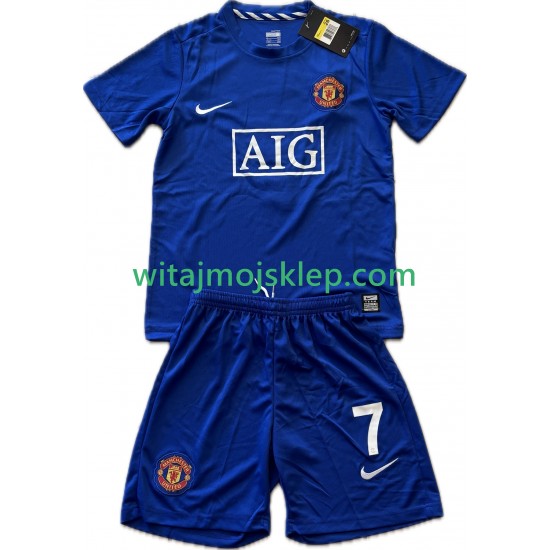 Koszulka Manchester United Cristiano Ronaldo 7 2009 Retro Dziecięca Trzeci Strój 2008 Krótkie Rękawy