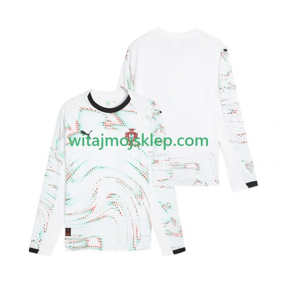 Koszulka Reprezentacja Portugalii Męska Stroje Wyjazdowe 2025 Długie Rękawy