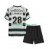 Koszulka Sporting CP Cristiano Ronaldo 28 2001 2003 Retro Dziecięca Stroje Domowe Krótkie Rękawy