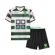 Koszulka Sporting CP 2001 2003 Retro Dziecięca Stroje Domowe Krótkie Rękawy