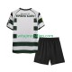 Koszulka Sporting CP 2001 2003 Retro Dziecięca Stroje Domowe Krótkie Rękawy