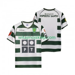 Koszulka Sporting CP 2001 2003 Retro Męska Stroje Domowe Krótkie Rękawy