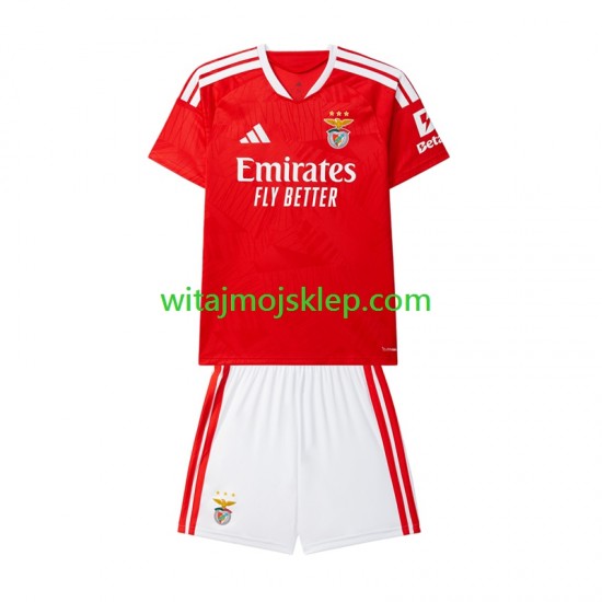 Koszulka Benfica Dziecięca Stroje Domowe 2026-2027 Krótkie Rękawy