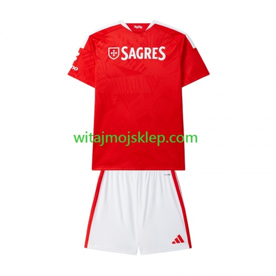 Koszulka Benfica Dziecięca Stroje Domowe 2026-2027 Krótkie Rękawy