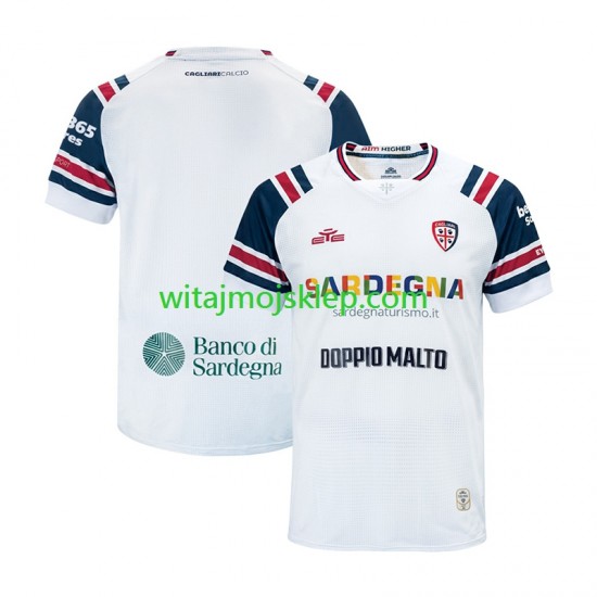 Koszulka Cagliari Męska Stroje Wyjazdowe 2026-2027 Krótkie Rękawy