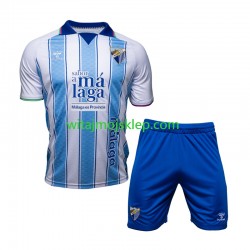 Koszulka Málaga CF Dziecięca Stroje Domowe 2026-2027 Krótkie Rękawy