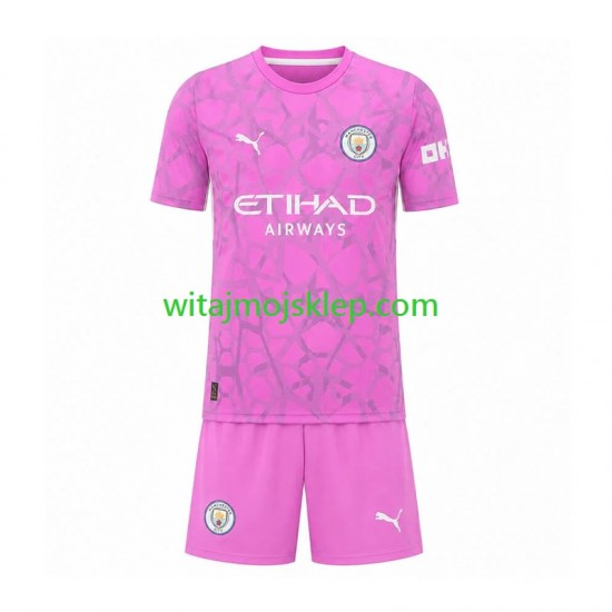 Koszulka Manchester City Bramkarskie Dziecięca Stroje Wyjazdowe 2026-2027 Krótkie Rękawy
