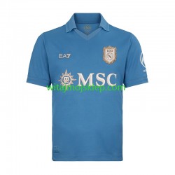 Koszulka Napoli Męska Stroje Domowe 2026-2027 Krótkie Rękawy Koszulka Napoli Męska Stroje Domowe 2026-2027 Krótkie Rękawy