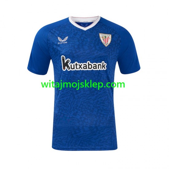 Koszulka Athletic Bilbao Męska Stroje Wyjazdowe 2024-2025 Krótkie Rękawy
