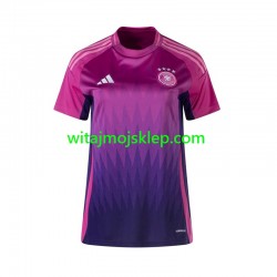 Koszulka Reprezentacja Niemiec Damska Stroje Wyjazdowe Euro 2024 Krótkie Rękawy